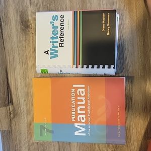 A writers reference, and APA publication manual 7th Ed
